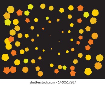 Abstract gold crackers for holidays. Vector illustration flyer. Graphic element of your design. Gold trendy modern elegant background for anniversary, birthday celebrate or other festive event.