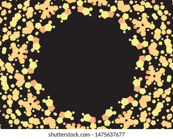 Abstract gold crackers for holidays. Vector illustration theme. Vintage element of your design. Gold trendy modern elegant background for anniversary, birthday celebrate or other festive event.