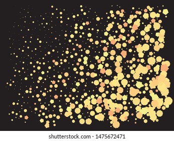 Abstract gold crackers for holidays. Vector illustration concept. New element of your design. Gold trendy modern elegant background for anniversary, birthday celebrate or other festive event.