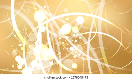 Abstract Gold Defocused Lights Background