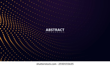 Abstract Gold Dots on Dark Blue Background. suitable for web design, digital art, and modern graphic projects.