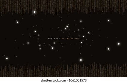 Abstract gold dots pattern background.
