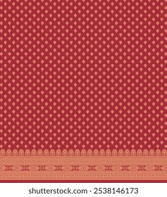 Abstract gold dots pattern on red background for diwali festival design.  EPS.10 vector illustartion.