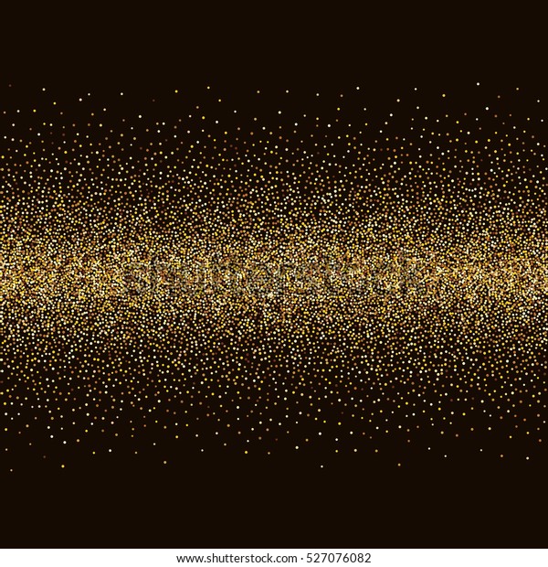Abstract Gold Dotted Stripe On Black Stock Vector (Royalty Free) 527076082
