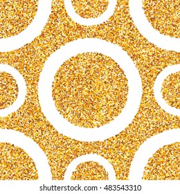 Abstract gold dust seamless background.