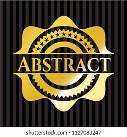 Abstract gold emblem