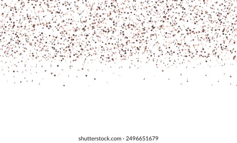 Abstract Gold Falling Glitter Confetti. Golden flying sparkle confetti. Shiny glittering dust.