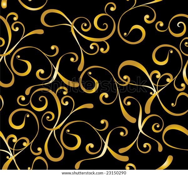 Abstract Gold Floral Background Stock Vector (Royalty Free) 23150290