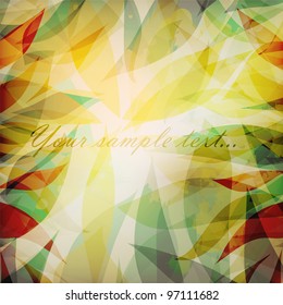 Abstract gold floral background with your text for your card, invitation, wedding, illustration, wallpaper, postcard, greeting (vector version eps 10)