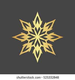 Abstract gold flower.