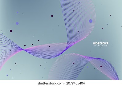 Abstract gold flowing line digital technology, smooth particle wave, big data techno design concept background wallpaper, vector eps
