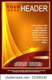 Abstract Gold Flyer or Cover Design