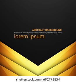 Abstract gold geometric, Design template background for book cover brochure flyer poster. Vector illustration eps 10.
