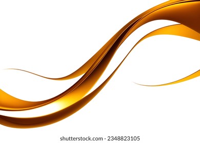 Resumen geométrico de oro. Aislar sobre fondo blanco. Ilustración vectorial.