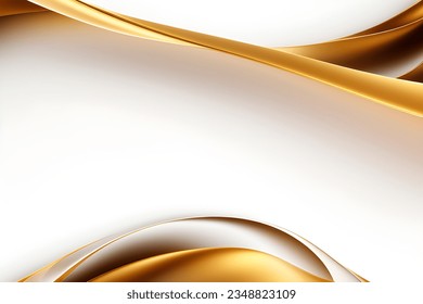 Resumen geométrico de oro. Aislar sobre fondo blanco. Ilustración vectorial.