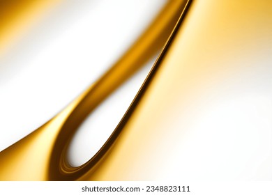 Abstract gold geometric. Isolate on white background. Vector illustration.