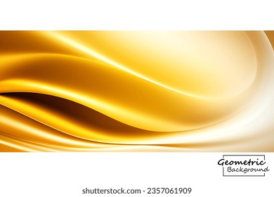 Abstract gold geometric. Isolate on white background. Vector illustration.