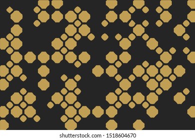  Abstract gold geometrical vector background design.