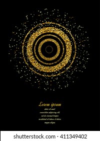 Abstract gold glitter background.
