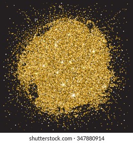 Abstract gold glitter background for the card, invitation, brochure, banner, web design.