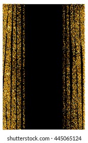 Abstract gold glitter background. Shiny sparkles for card.