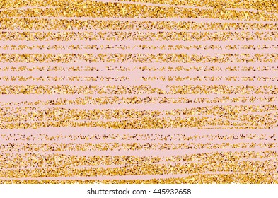 Abstract gold glitter background. Shiny sparkles for card.