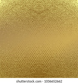 Abstract gold glitter geometric vector background.