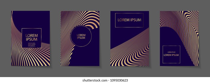 Abstract gold glitter geometric vector background.