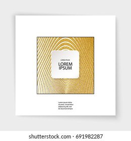 Abstract gold glitter geometric vector background. Trendy modern and stylish minimal design for poster, cover, card, brochure, banner. Cool pattern.
