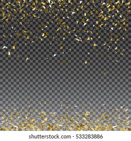Abstract gold glitter splatter background for the card, invitation, brochure, banner, web design.