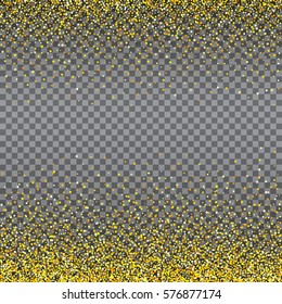 Abstract gold glitter splatter background for the card, brochure and web design.
