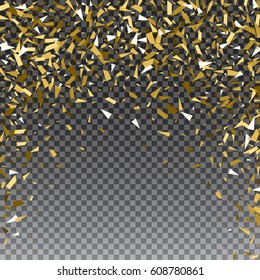 Abstract gold glitter splatter background for the card, invitation, brochure, banner, web design.