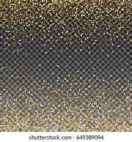 Abstract gold glitter splatter background for the card, invitation, brochure, banner, web design.