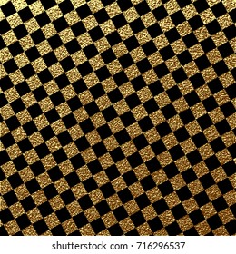 Abstract gold glitter vector background. Trendy modern and stylish minimal design for poster, cover, card, bro?hure, banner. Cool pattern. Patina golden elements.