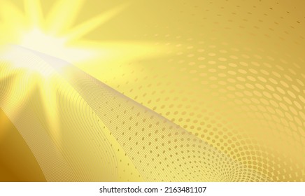 Abstract gold glow wavy stripes, circles, shapes on golden background. Creative line art design elements. Vector illustration EPS10 luxury style for wedding invitation, celebration, gift card