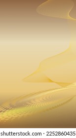 Abstract gold glow wavy stripes, circles, shapes on golden background. 
Creative line art design elements. Vector illustration EPS10 luxury 
style for wedding invitation, celebration, gift card