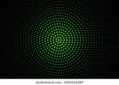Abstract gold glowing halftone dotted background. Gold glitter pattern in circle form. Circle halftone dots. Vector illustration