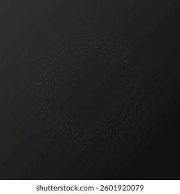 Abstract gold glowing halftone dotted background. Gold glitter pattern in circle form. Circle halftone dots. Vector illustration