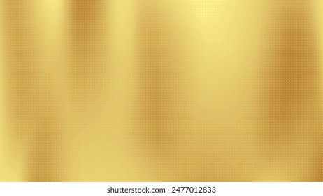 Abstract gold gradient background with halftone effect, pixel art. Vector illustration.