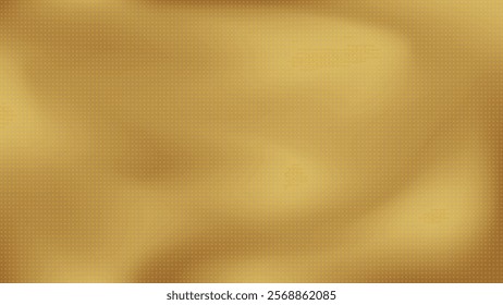 Abstract gold gradient background with halftone effect, pixel art. Vector illustration.