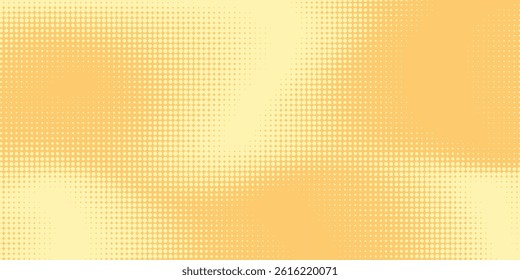 Abstract gold gradient background with halftone effect, pixel art. Vector illustration.