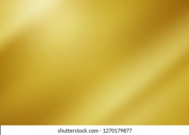 Abstract gold gredient metal color theme satin texture background. Lighting effects of flash. Blurred vector background with light glare, EPS10