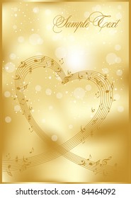 abstract gold greeting card for design