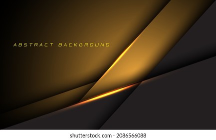 Abstract gold grey polygon geometric shadow with blank space design modern luxury background vector illustration.