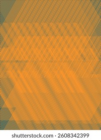 Abstract gold hatching background on teal