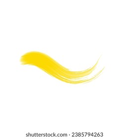 Resumen de la roca de pincel de tinta dorada. Golpe de pincel con mano. Elemento de diseño de tinta abstracta