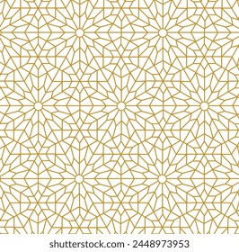 Abstract gold islamic pattern vector background