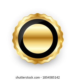 Abstract Gold Label Template. Vector Illustration EPS10