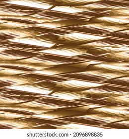 abstract gold leaves seamless pattern on white background vector design. fabric print texture. abstract wallpaper illustration. monochromatic stylish. Design for fabric, wallpaper or wrap papers