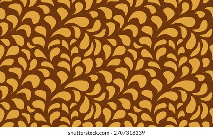 abstract gold leaves seamless pattern background. luxury leaves texture background pattern. hand drawn floral seamless pattern for fabric, print, wallpaper, wrapping paper.